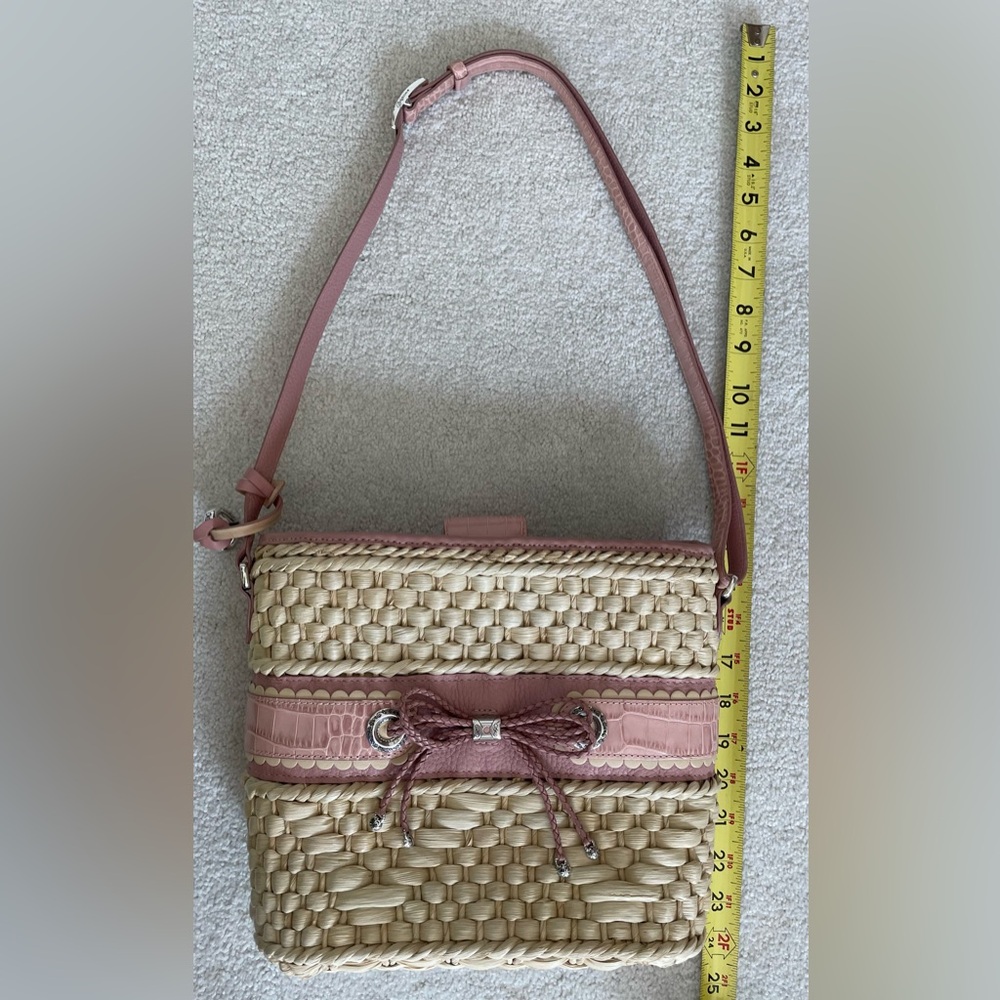 Brighton Pink and Tan Crossbody Bag